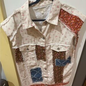 POL Floral Sleeveless Top